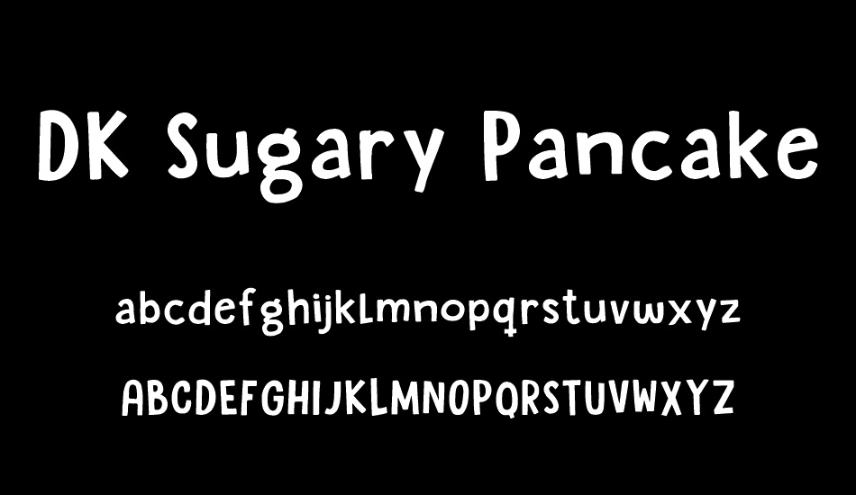 DK Sugary Pancake font