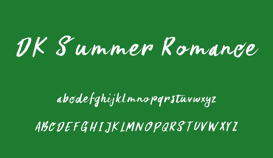 DK Summer Romance font