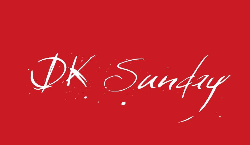 DK Sunday Monday font big