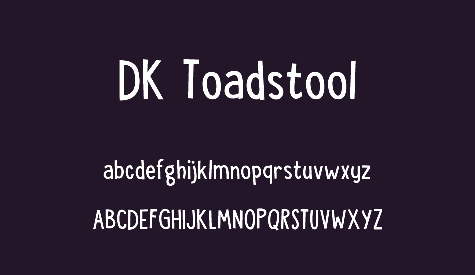 DK Toadstool font