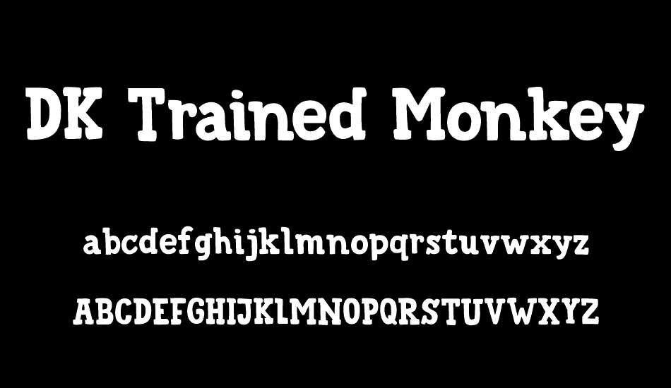 DK Trained Monkey font