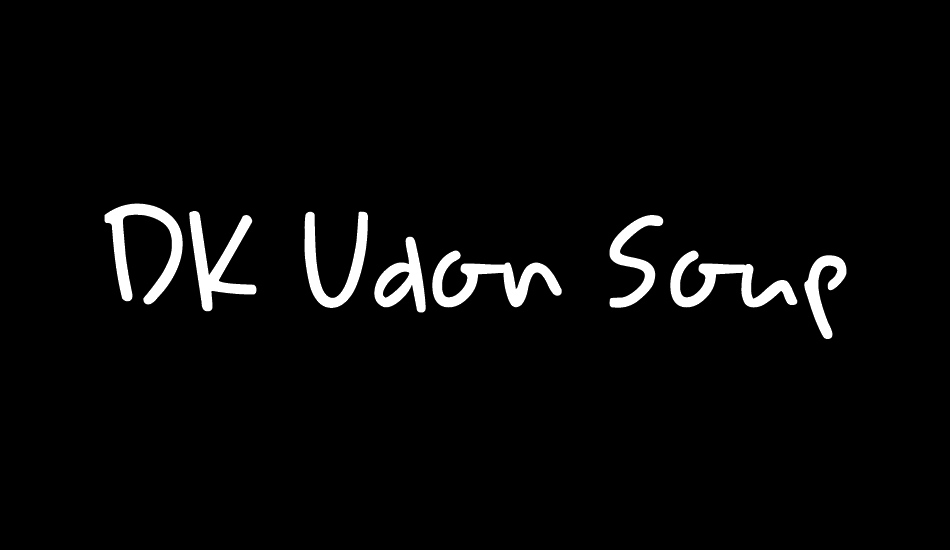 DK Udon Soup font big