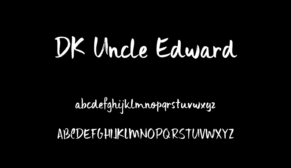 DK Uncle Edward font
