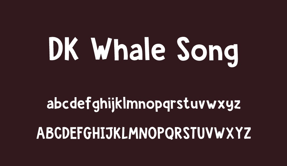 DK Whale Song font
