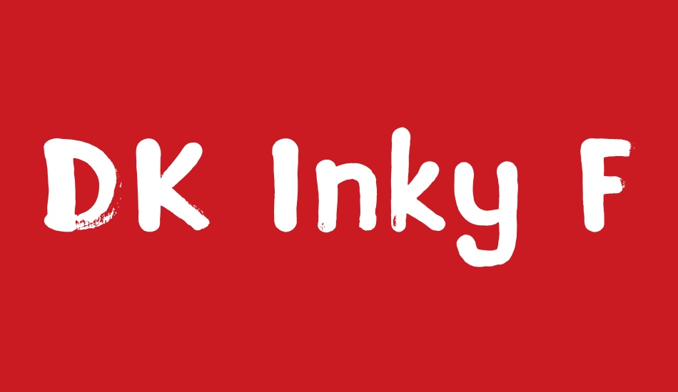DK Inky Fingers font big