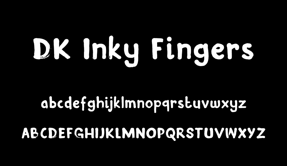 DK Inky Fingers font