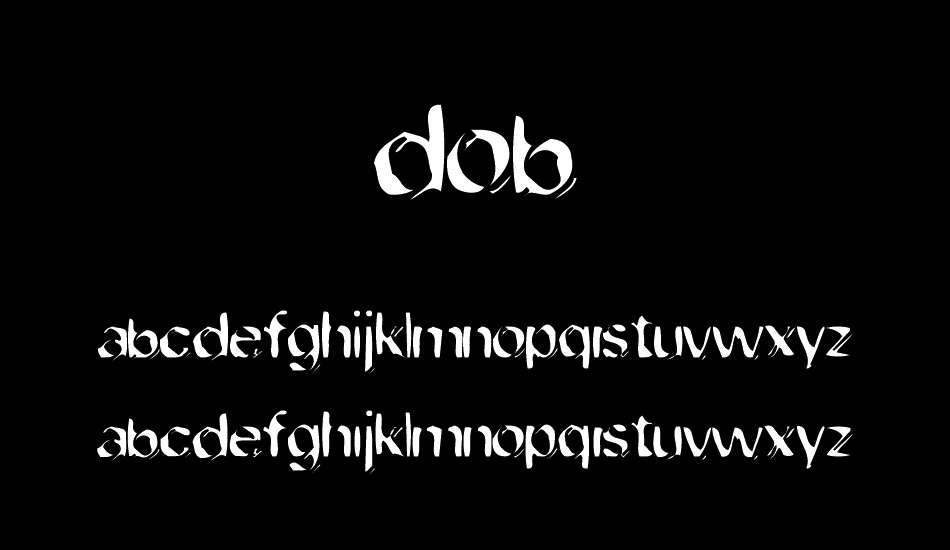 dob font