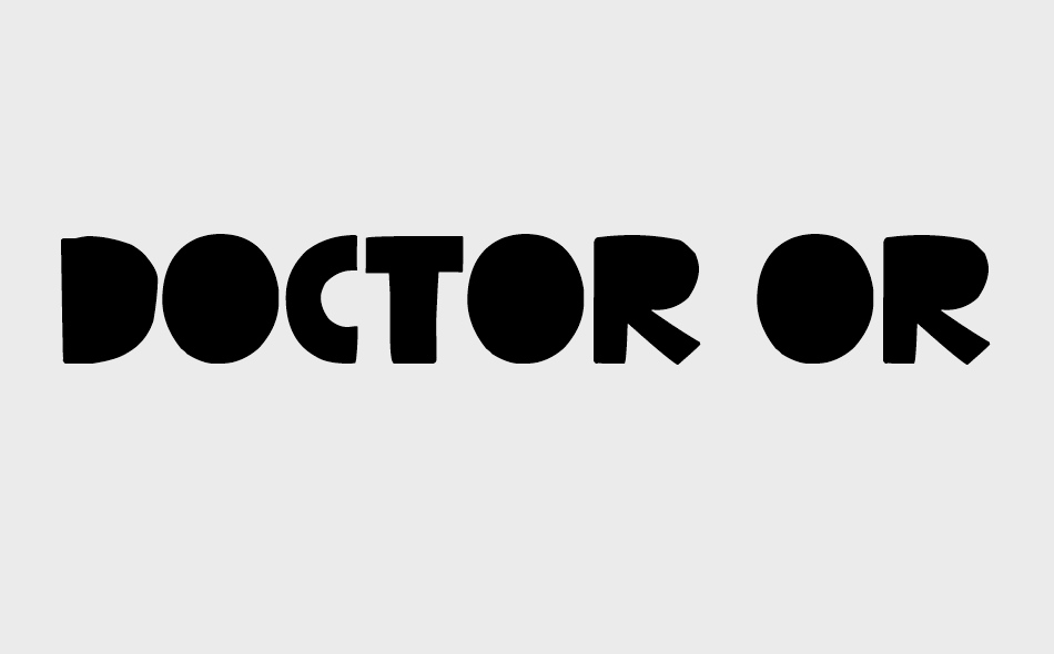 Doctor Oregon font big