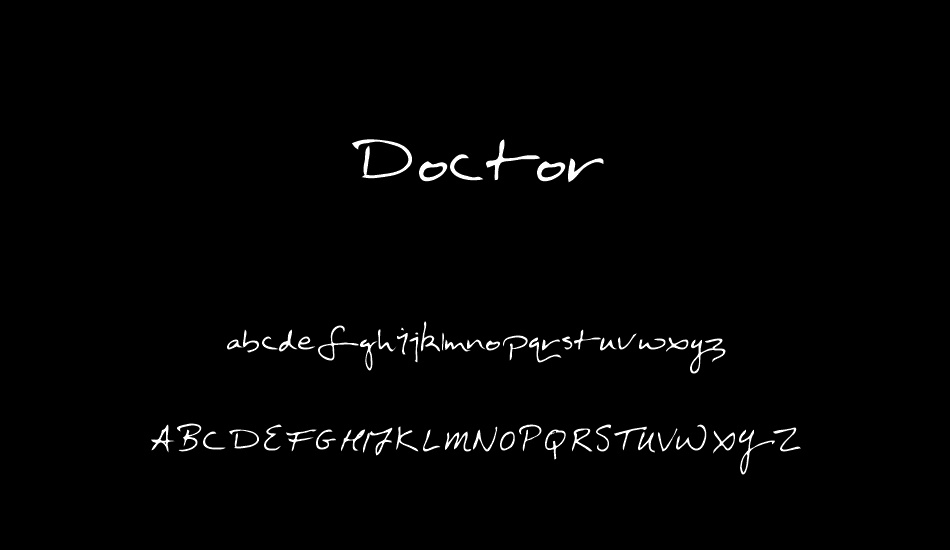 Doctor font