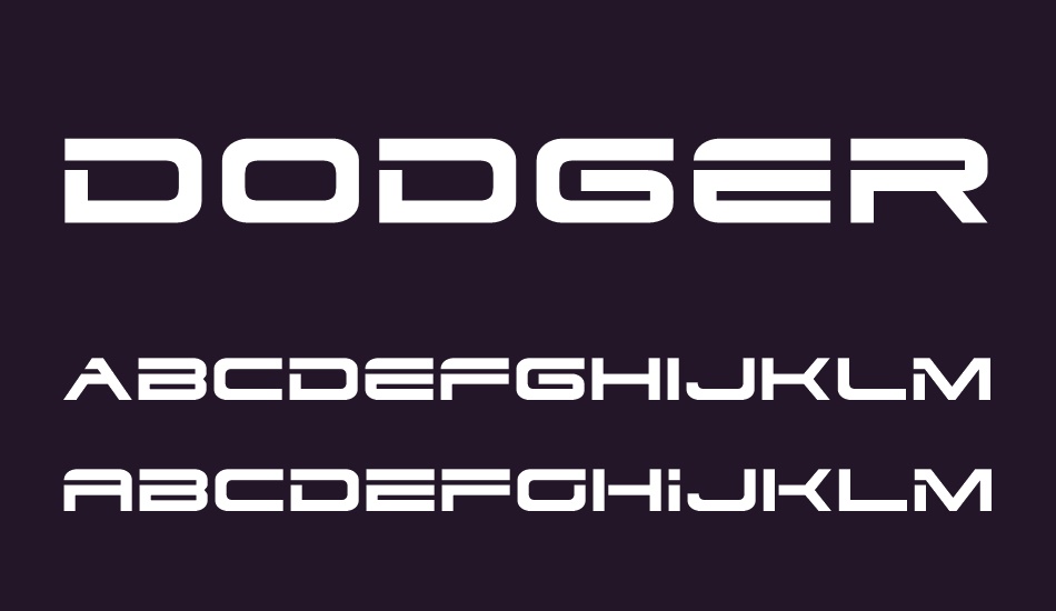 Dodger font
