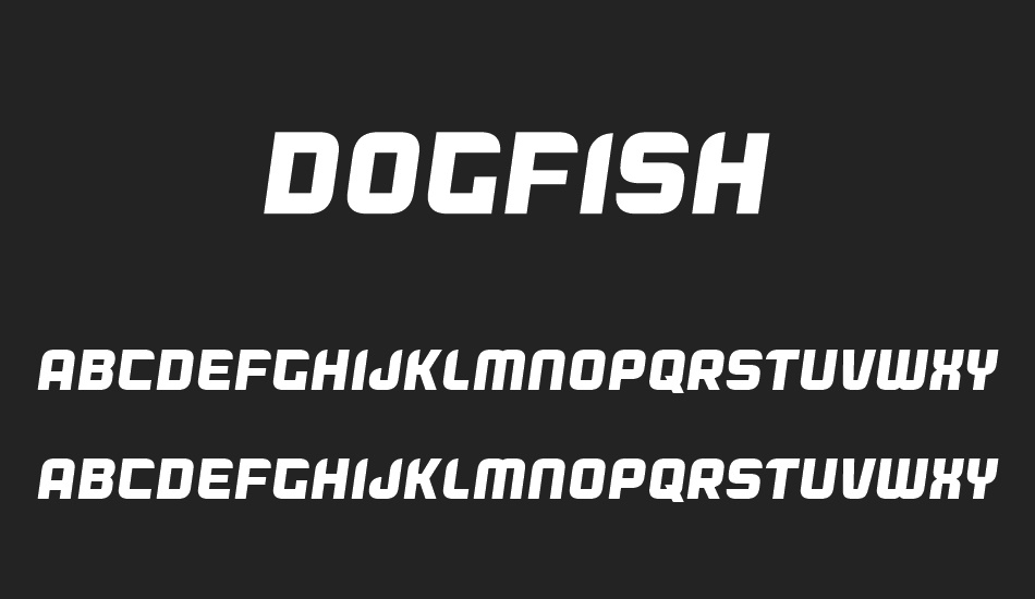 Dogfish font