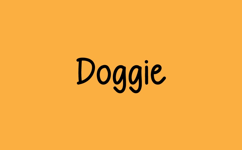 Doggie font big