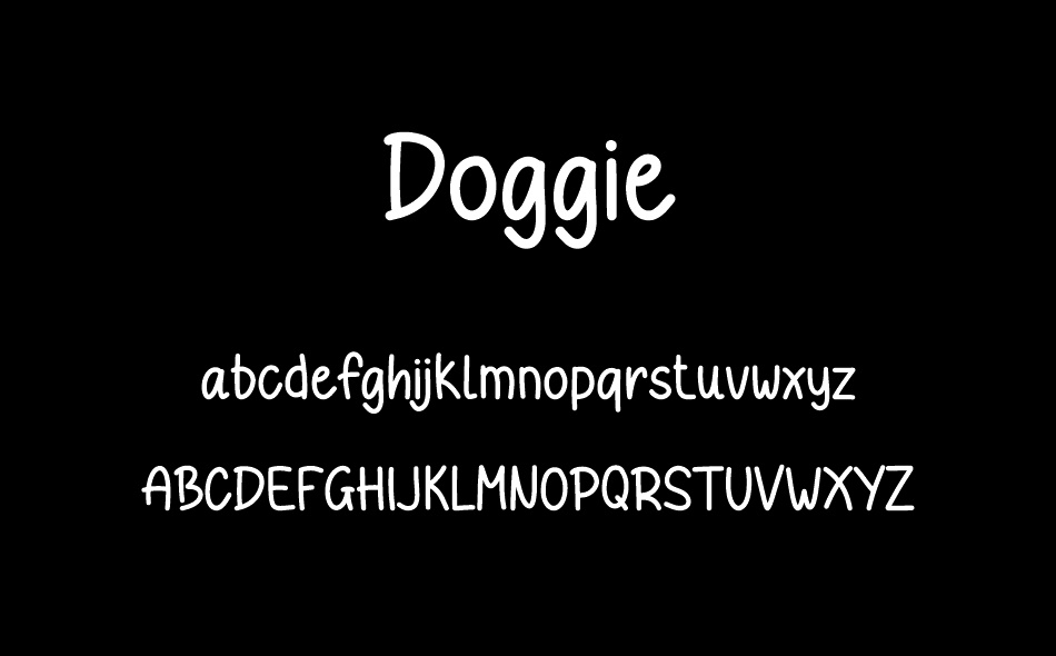 Doggie font