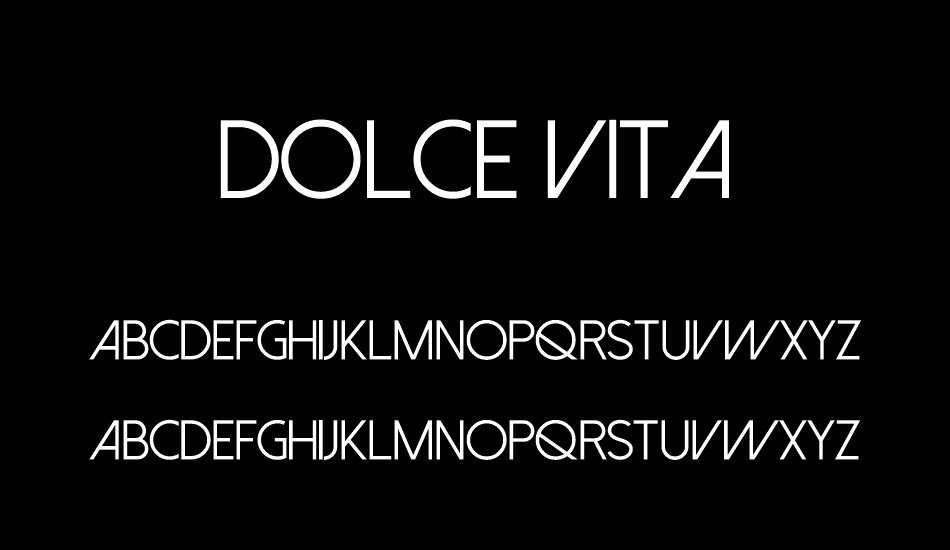 Dolce Vita font