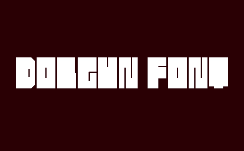 Dolgun font big