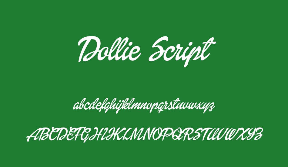 Dollie Script Personal Use font