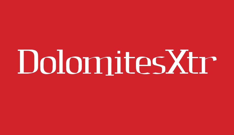 DolomitesXtra font big