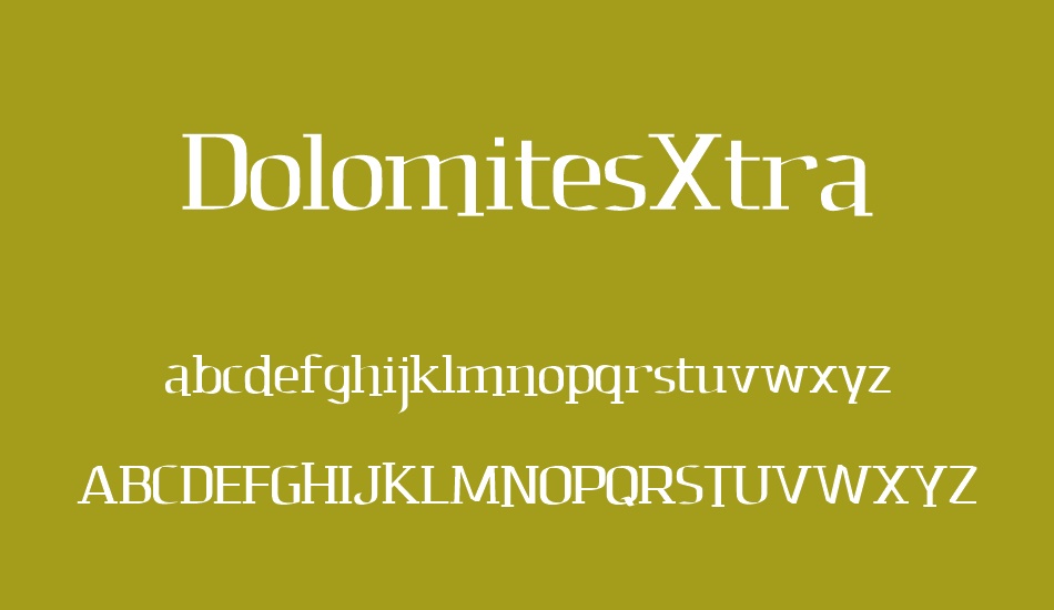 DolomitesXtra font