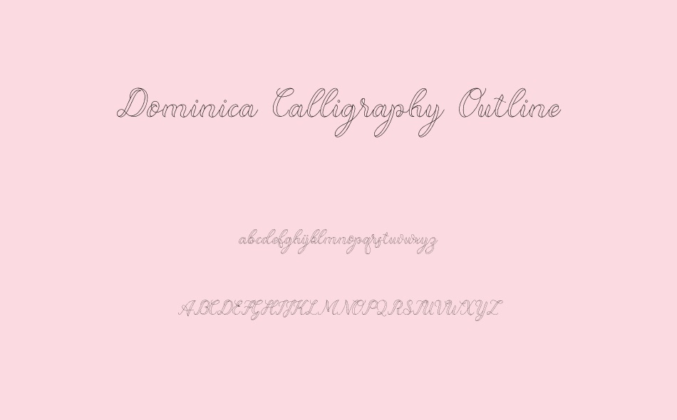Dominica Calligraphy font