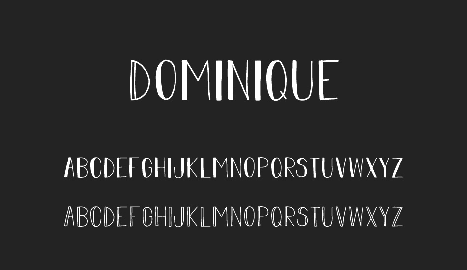 Dominique font