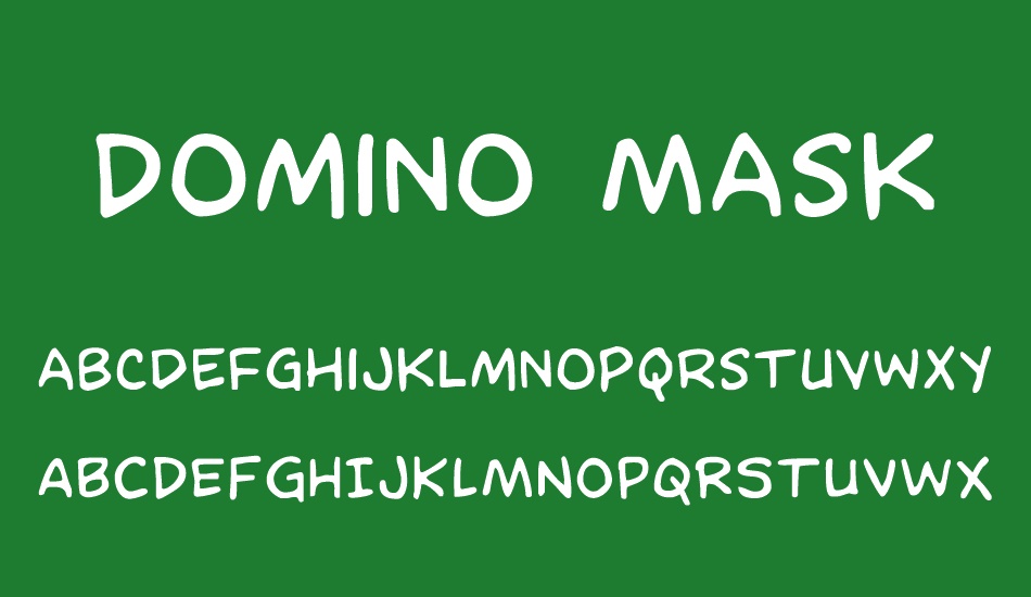 Domino Mask font