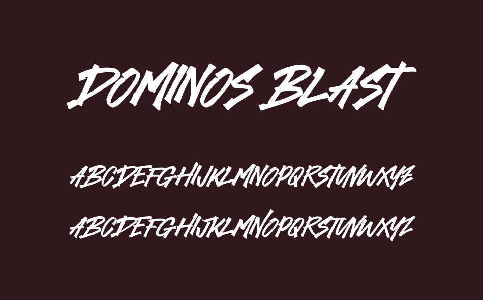 Dominos Blast font