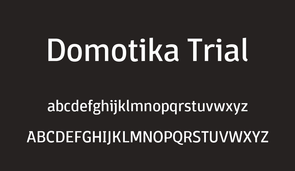 domotika-trial font