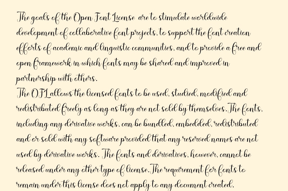 Dona Doni Script font 1