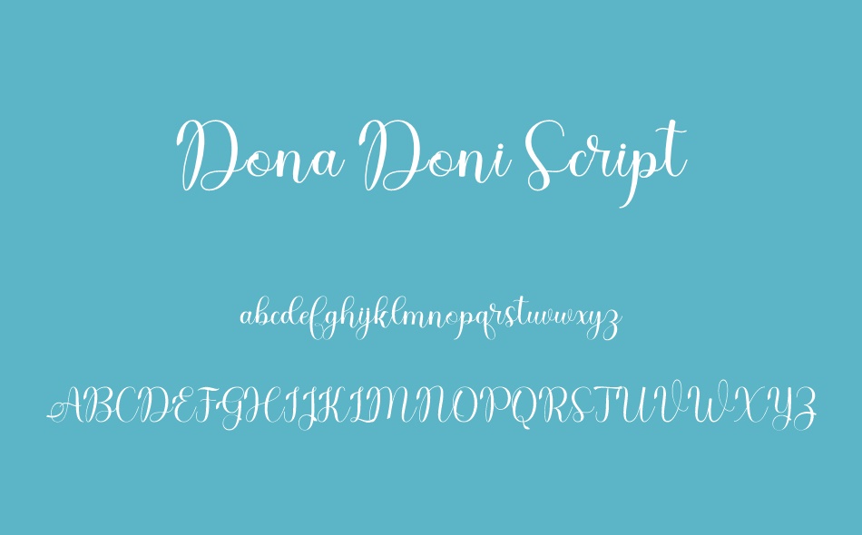 Dona Doni Script font