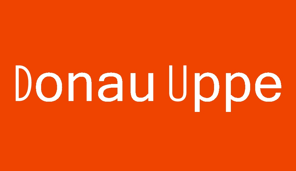 Donau Uppercase Neue font big