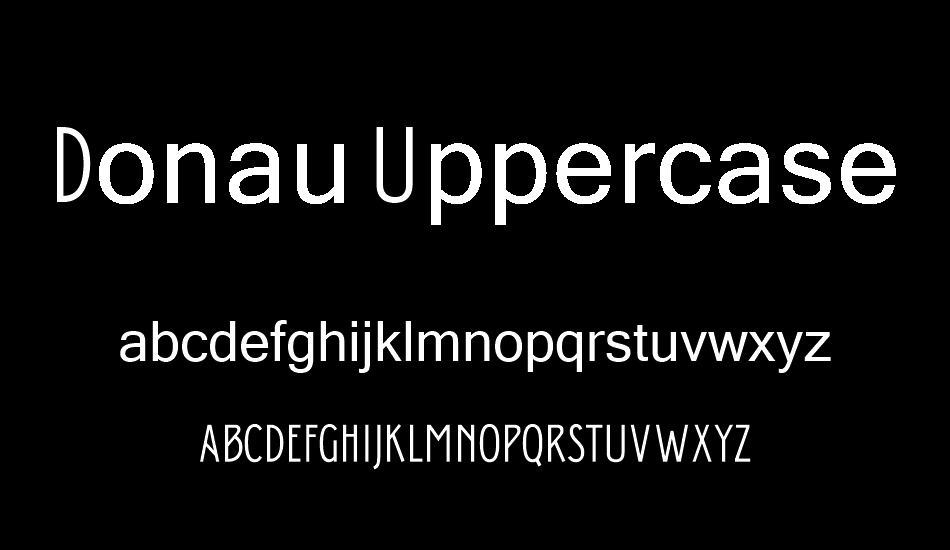 Donau Uppercase Neue font