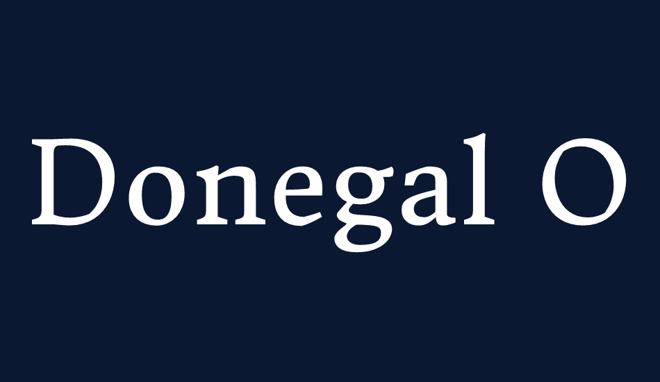 Donegal One font big