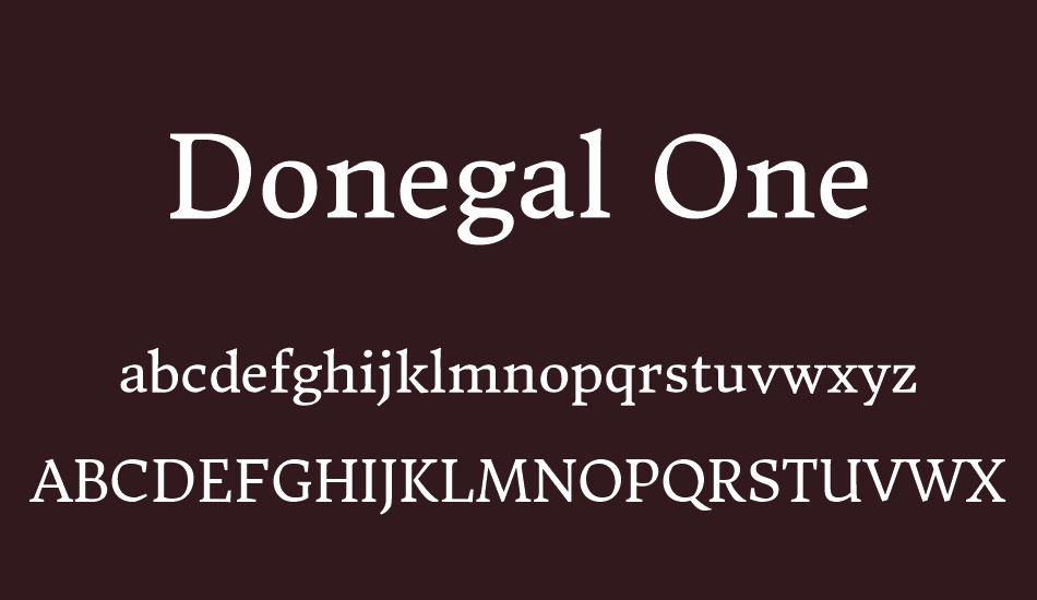 Donegal One font