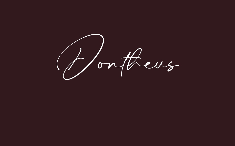 Dontheus font big