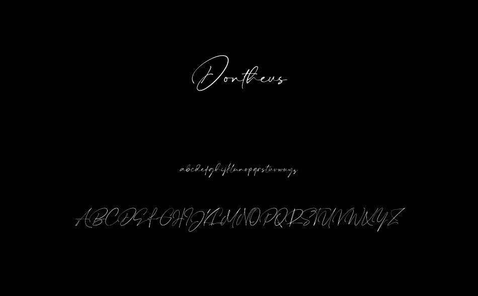 Dontheus font