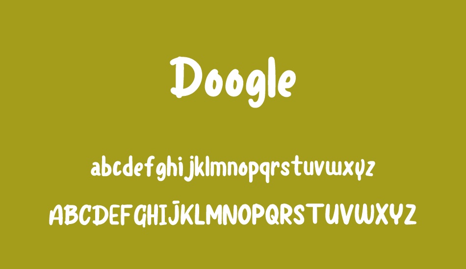 Doogle font
