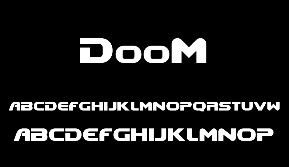 DooM font
