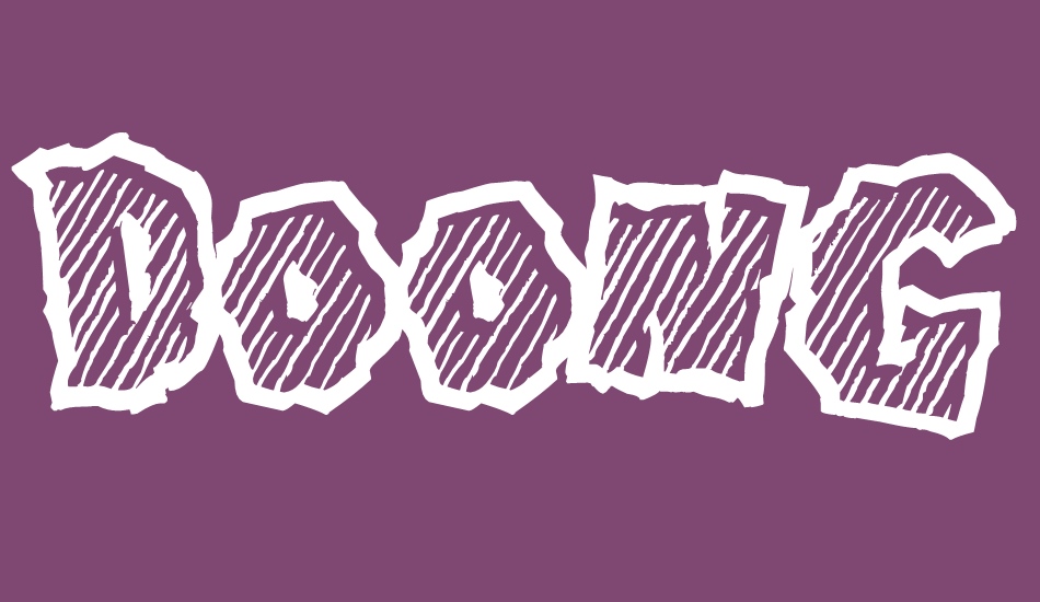 Doonga Slash font big