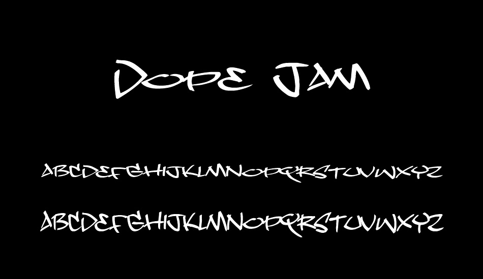 Dope Jam font