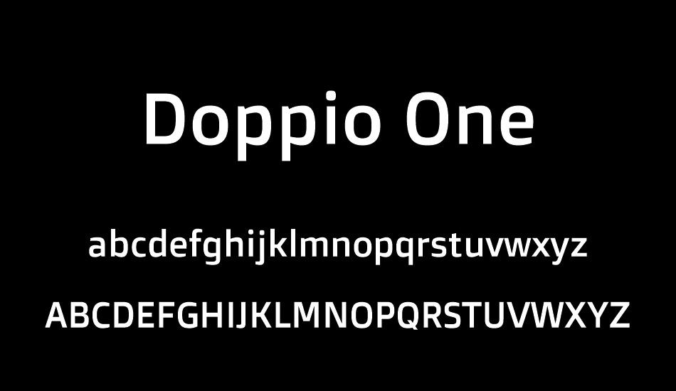 Doppio One font