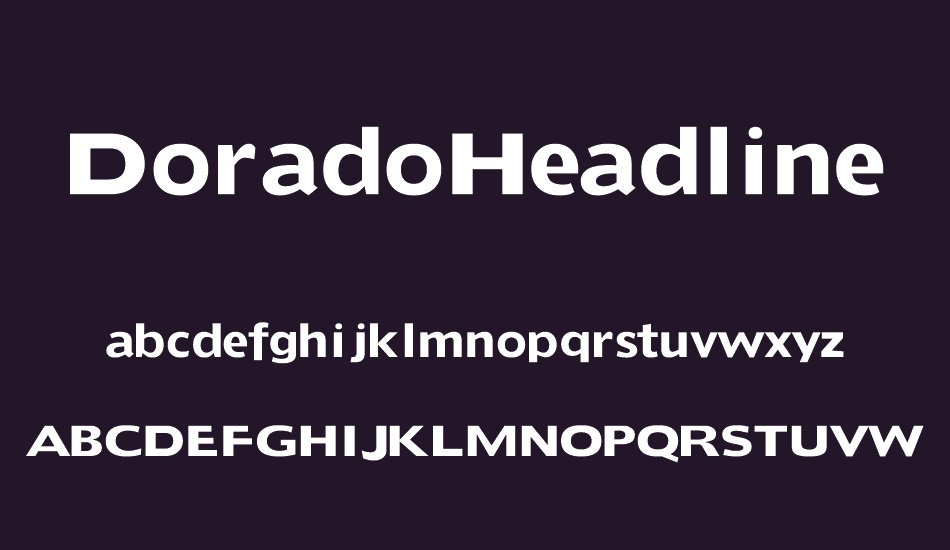 DoradoHeadline font
