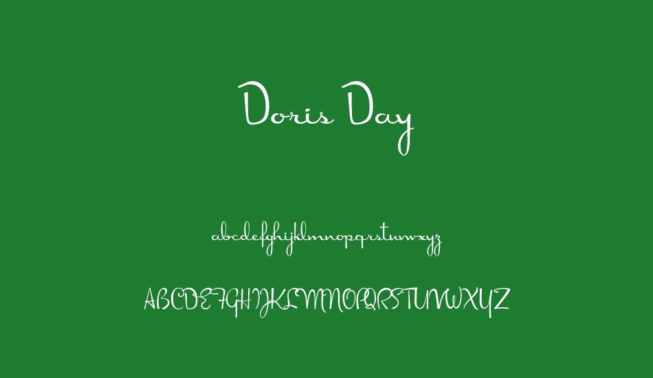 Doris Day font