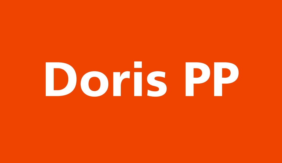Doris PP font big