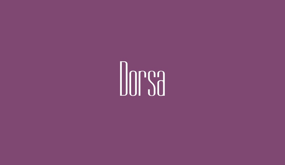 Dorsa font big