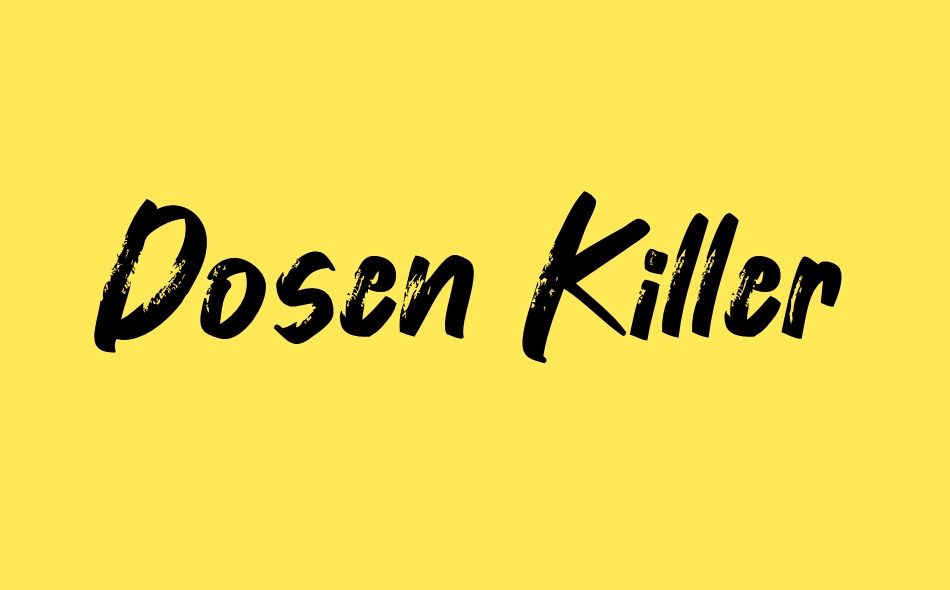 Dosen Killer font big