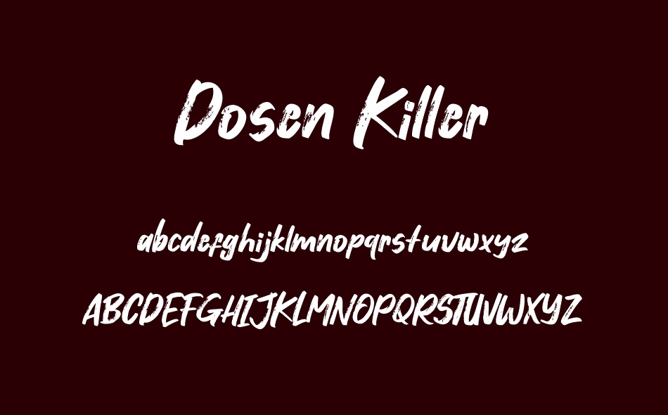 Dosen Killer font