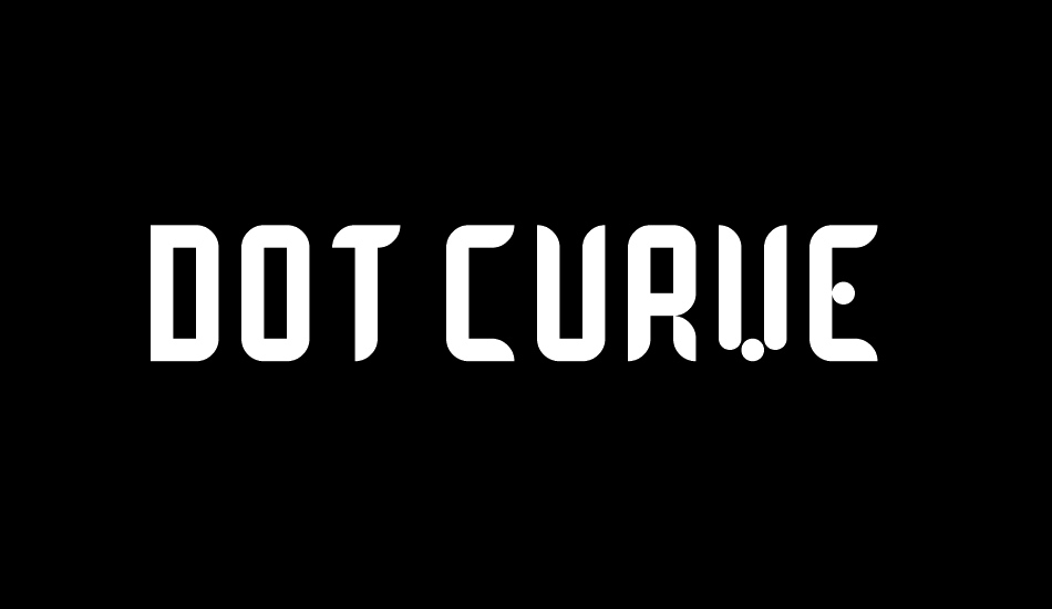 Dot Curve font big