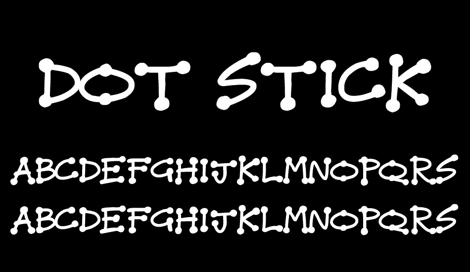 Dot Stick Doodles font