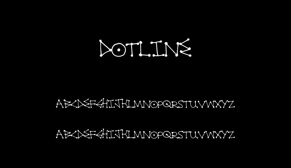 DotLine font