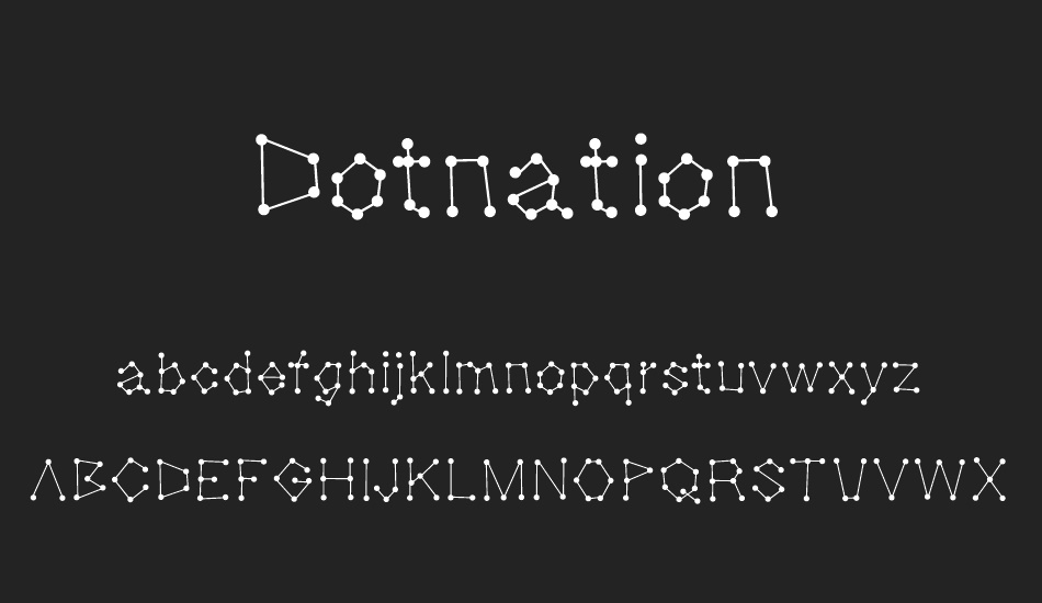 Dotnation font